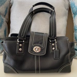 Coach Black Hamilton Carryall Handbag